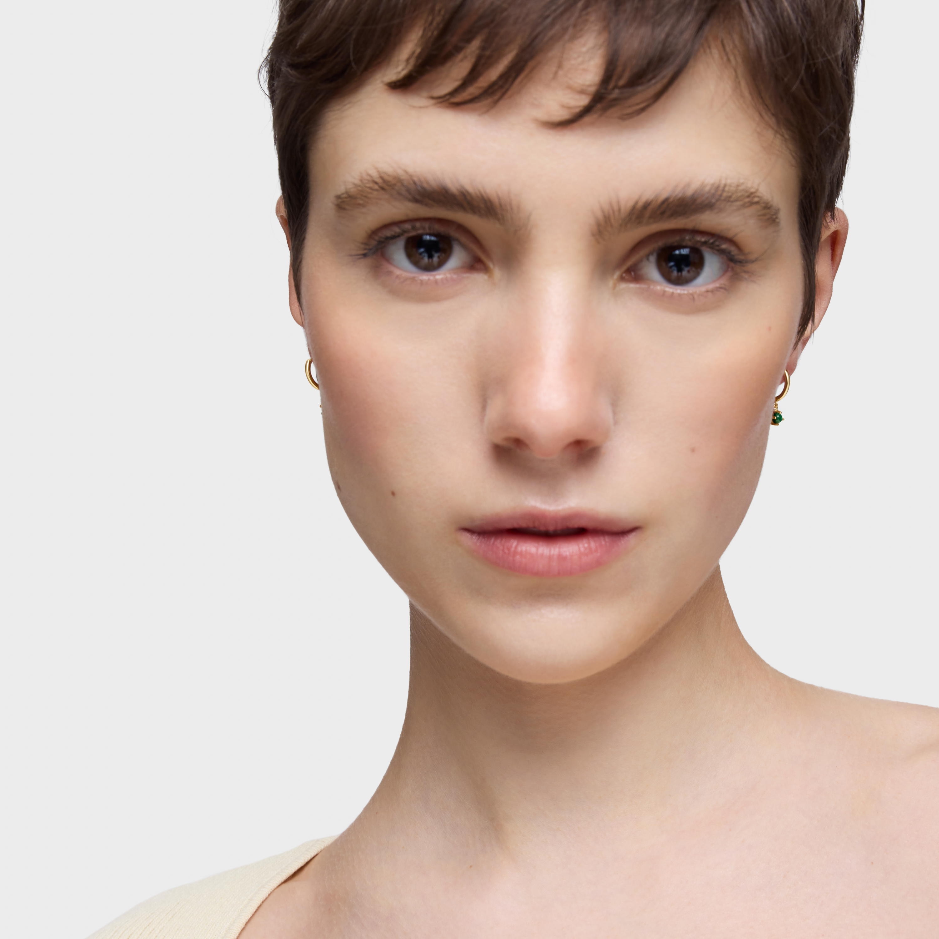 Set of 18K gold vermeil TOUS Good Vibes Earrings with Gemstones