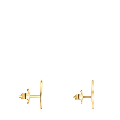 Boucles d&rsquo;oreilles TOUS Good Vibes corne en Argent Vermeil