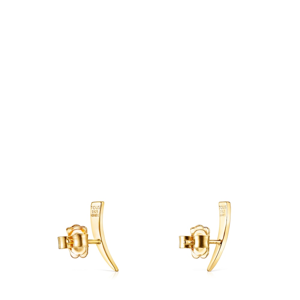 18K gold vermeil TOUS Good Vibes cornucopia Earrings