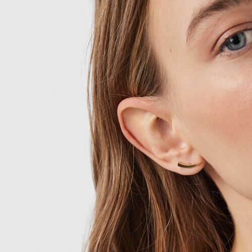 Boucles d&rsquo;oreilles TOUS Good Vibes corne en Argent Vermeil