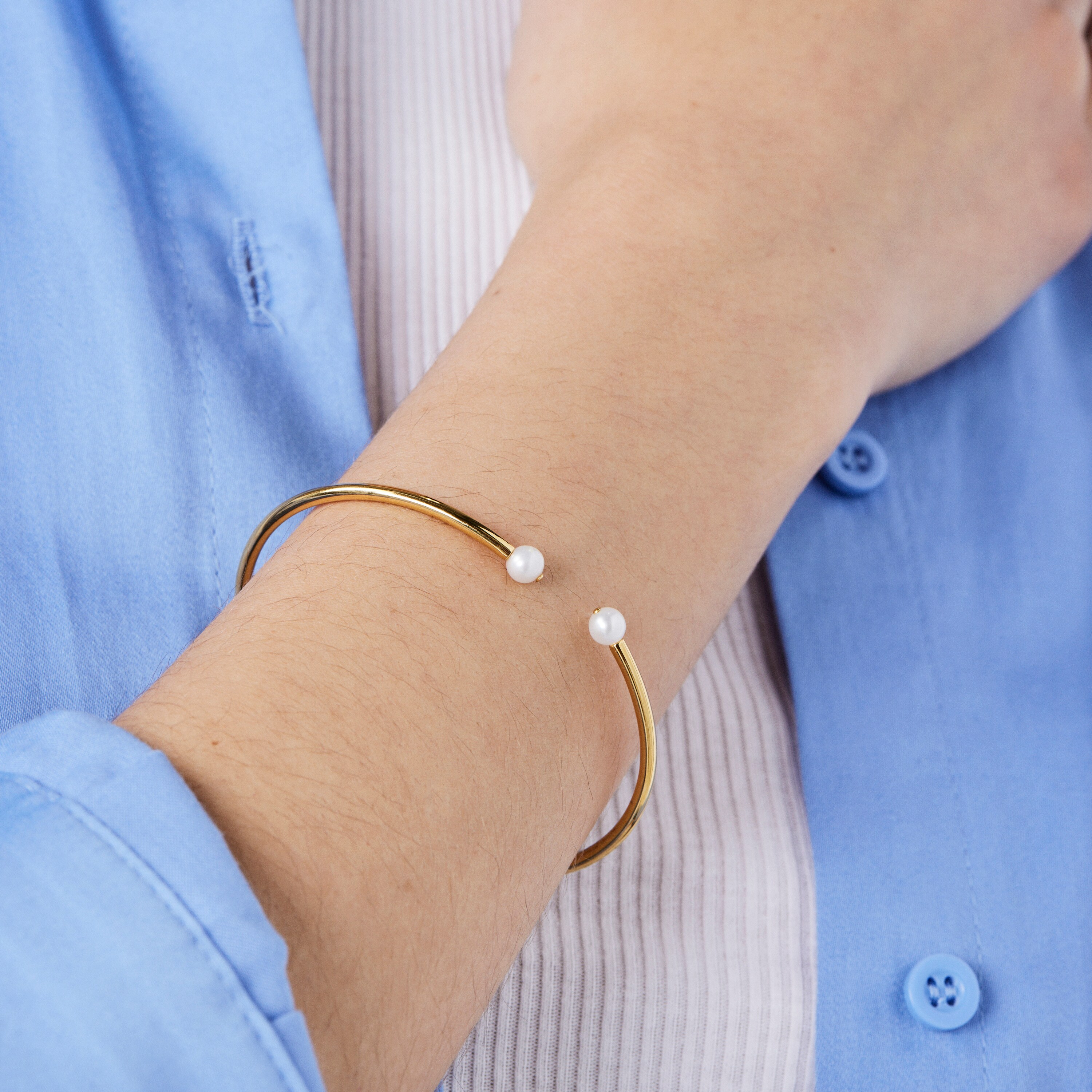 Batala Bracelet in Silver Vermeil with Pearl