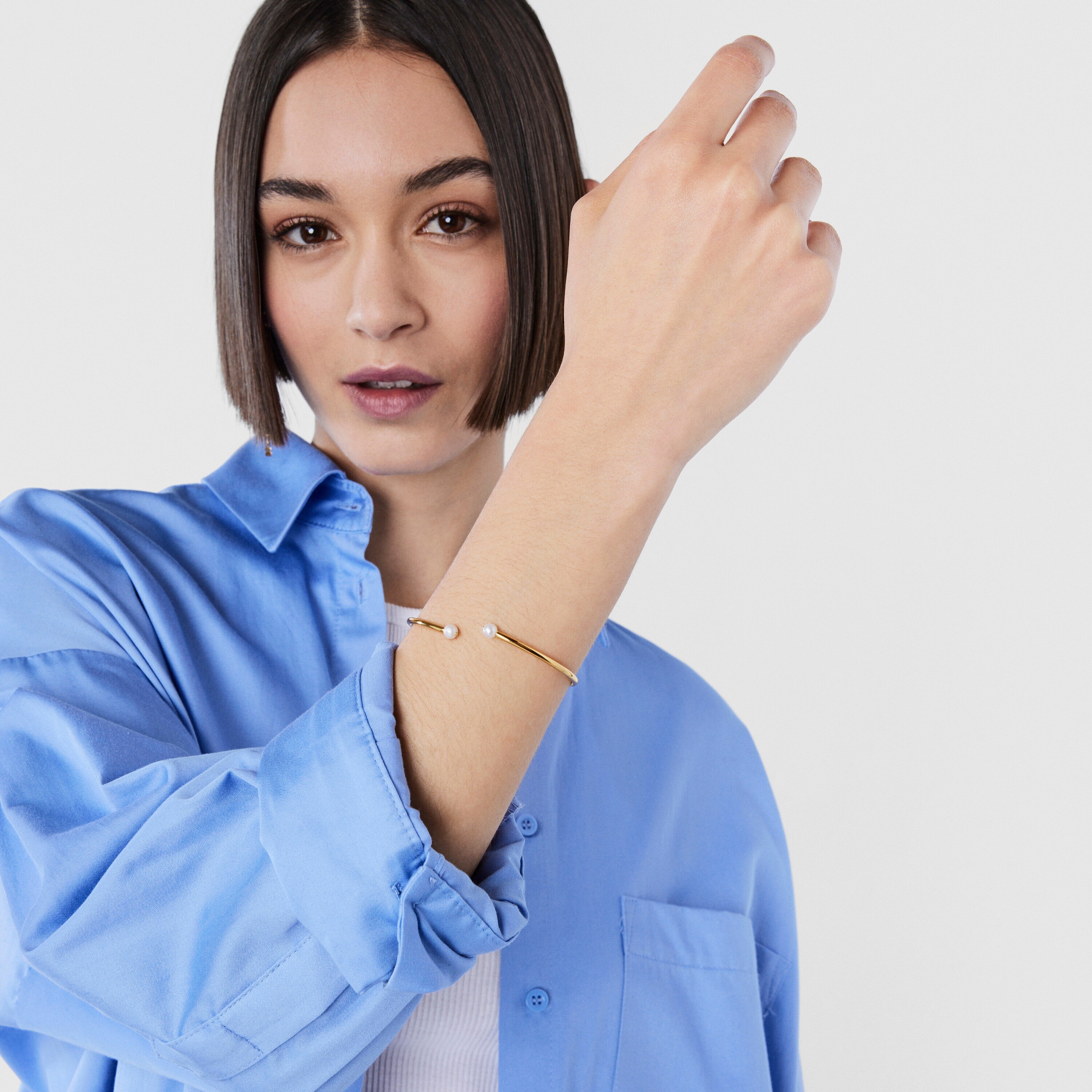 Batala Bracelet in Silver Vermeil with Pearl