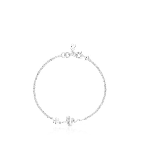 Pulsera serpiente de plata Fragile Nature