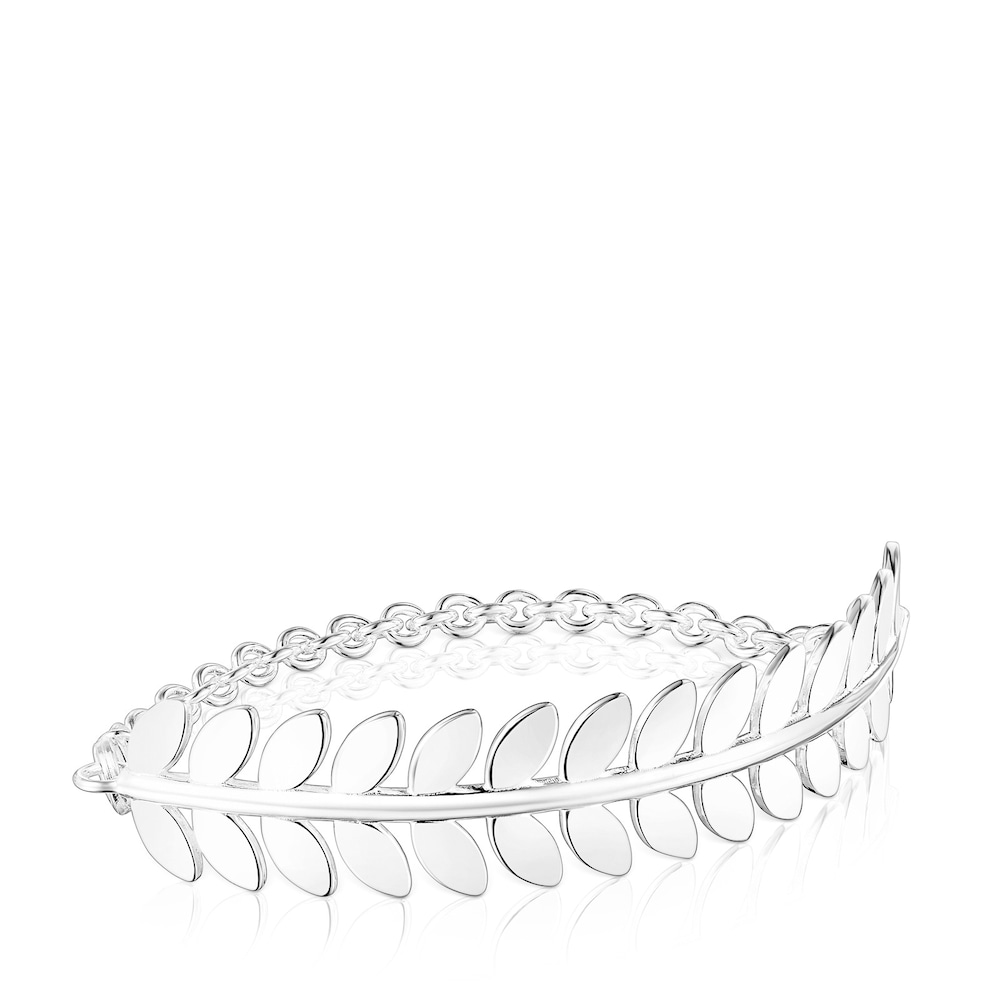 Pulsera Fragile Nature laurel de plata