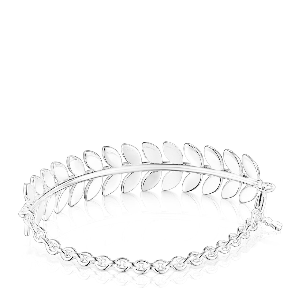 Pulsera Fragile Nature laurel de plata