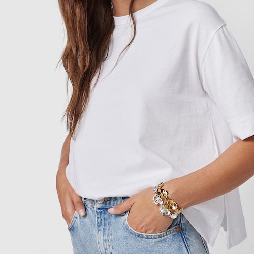 Silver Vermeil Fragile Nature flowers Bracelet