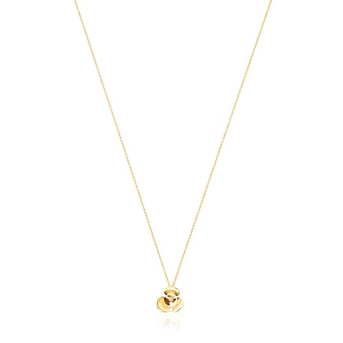 Colar Fragile Nature flor em Ouro e Diamante
