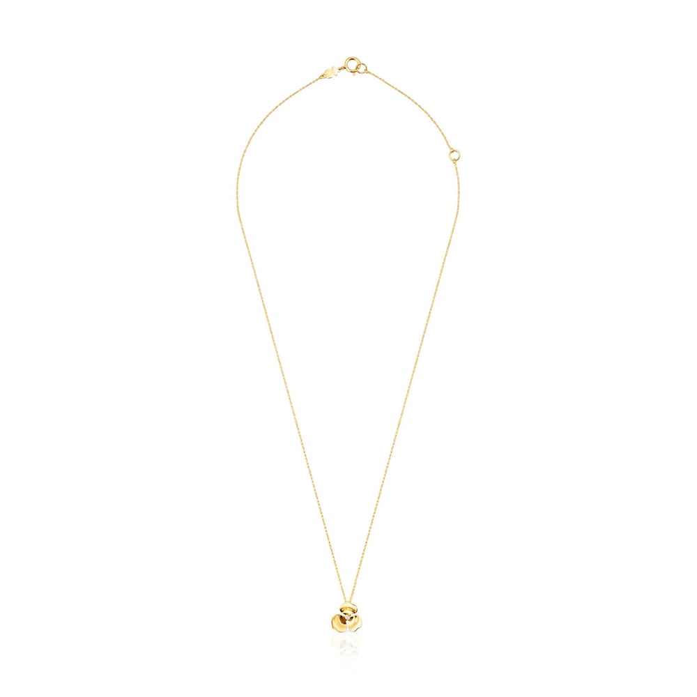 Colar Fragile Nature flor em Ouro e Diamante