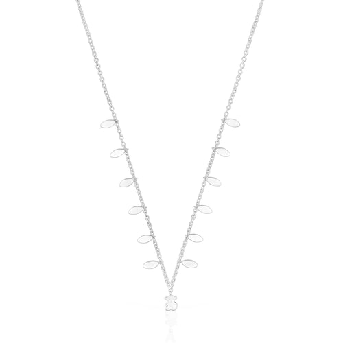 Collar hojas de plata Fragile Nature