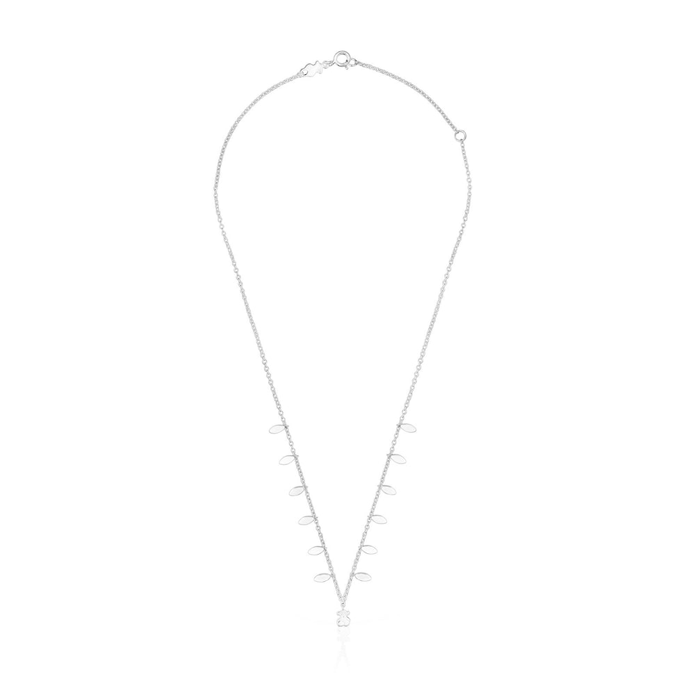 Collar hojas de plata Fragile Nature
