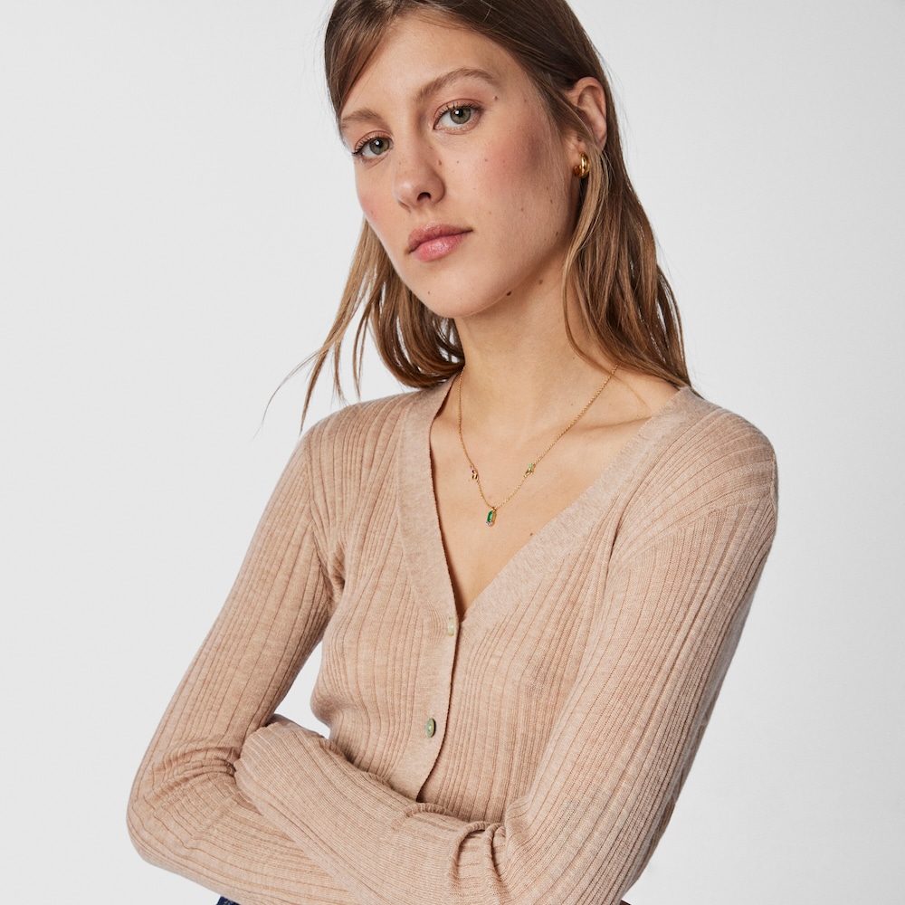 Colar Fragile Nature em Prata vermeil e Pedras preciosas