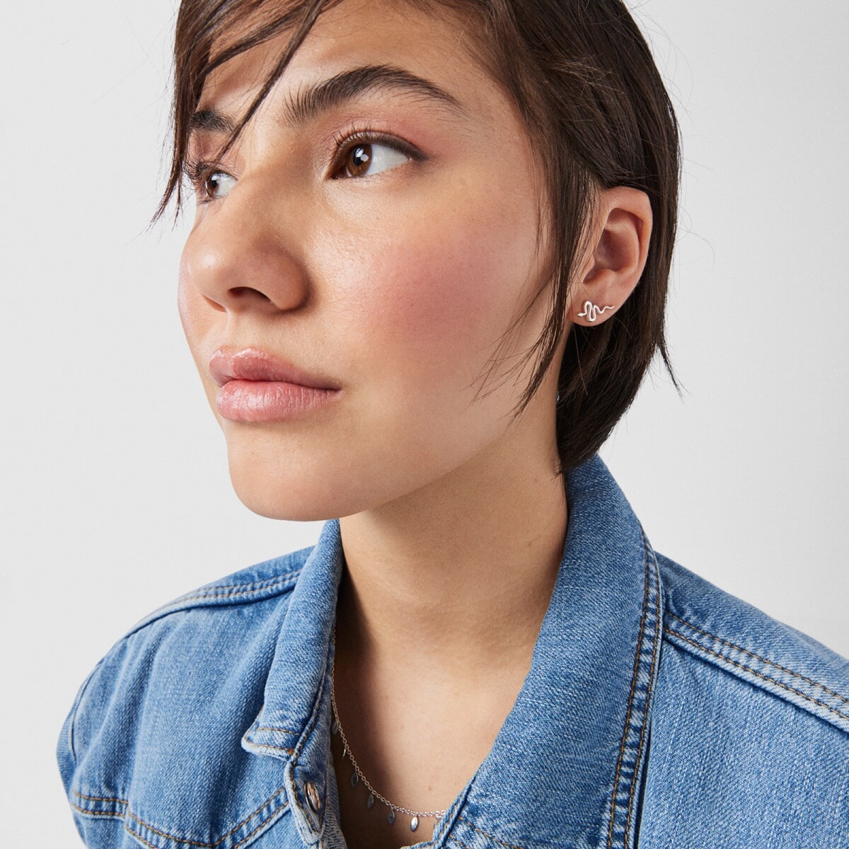 Set of Silver Fragile Nature Earrings