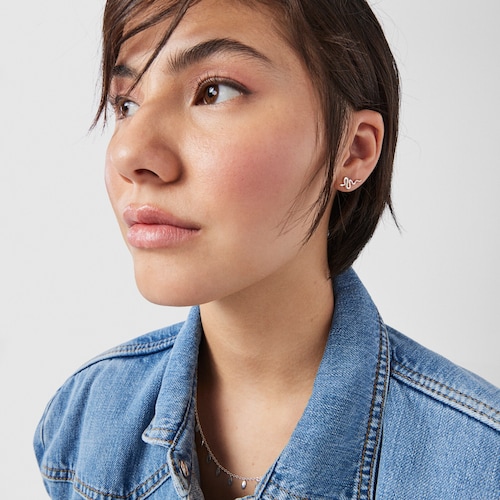 Set of Silver Fragile Nature Earrings