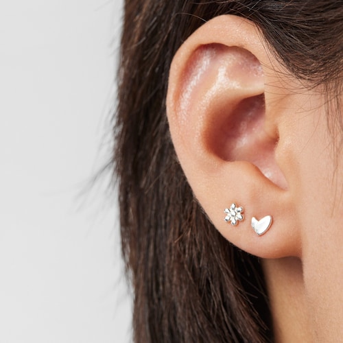 Set of Silver Fragile Nature Earrings