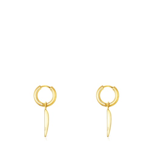 Silver Vermeil Fragile Nature leaf Earrings