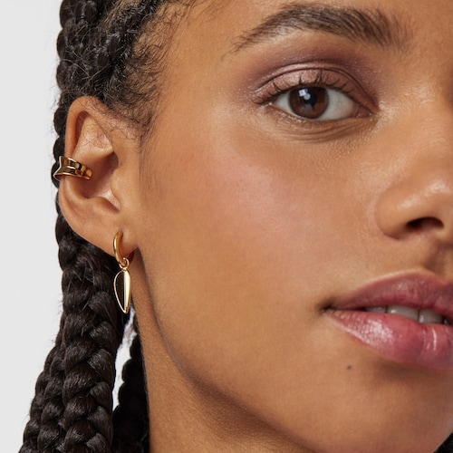 Silver Vermeil Fragile Nature leaf Earrings