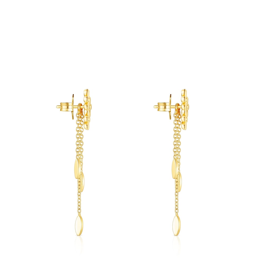 18K gold vermeil Fragile Nature extension Earrings