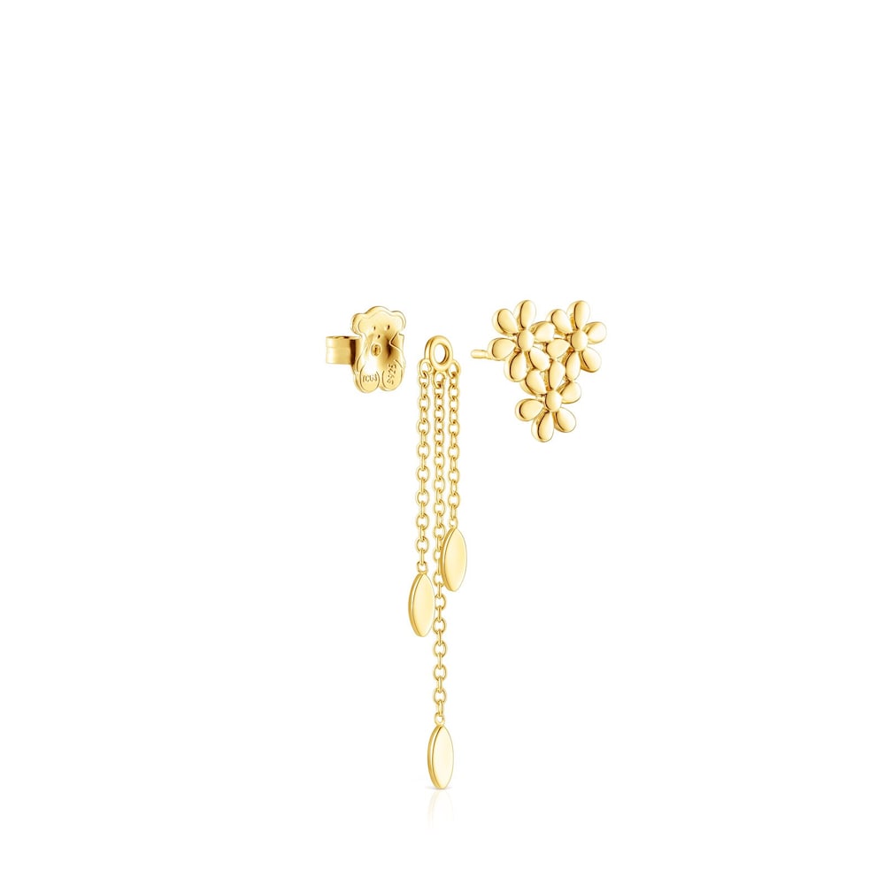 18K gold vermeil Fragile Nature extension Earrings