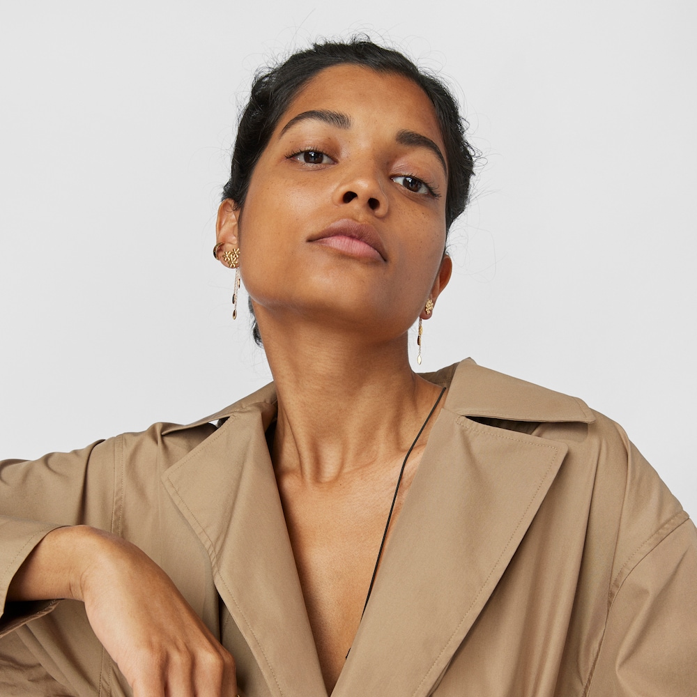 18K gold vermeil Fragile Nature extension Earrings