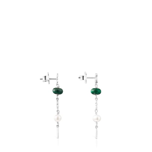 Pendientes de plata y gemas Fragile Nature