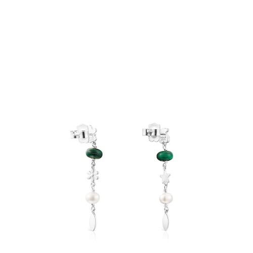 Pendientes de plata y gemas Fragile Nature