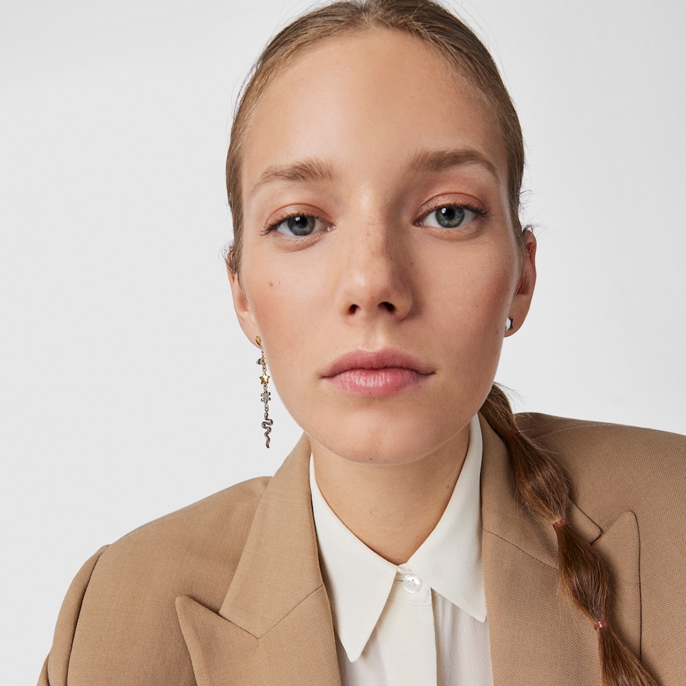 Tous Fragile Nature - Asymetryczne kolczyki ze stali szlachetnej