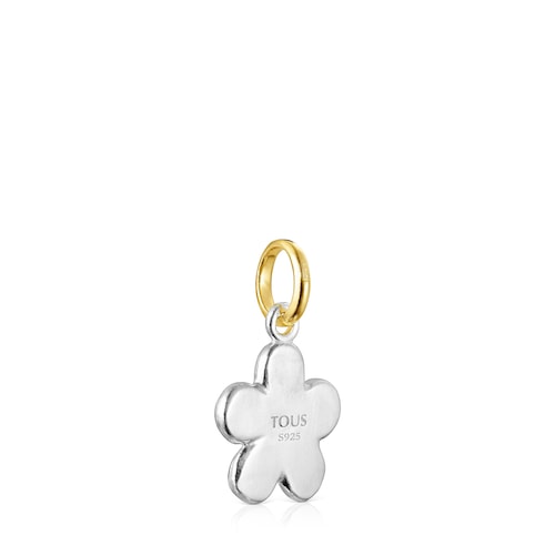 Zweifarbiger Anh&auml;nger Fragile Nature mit Blume