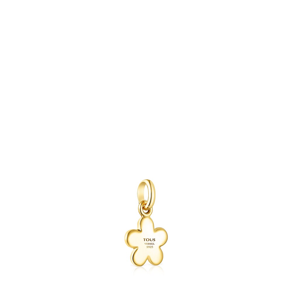 Silver Vermeil Fragile Nature flower Pendant image number 2