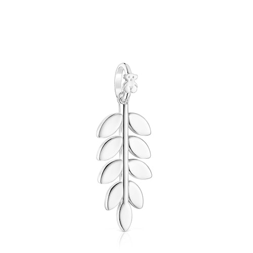 Silver Fragile Nature laurel leaf Pendant