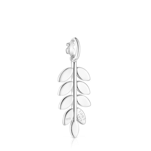 Silver Fragile Nature laurel leaf Pendant