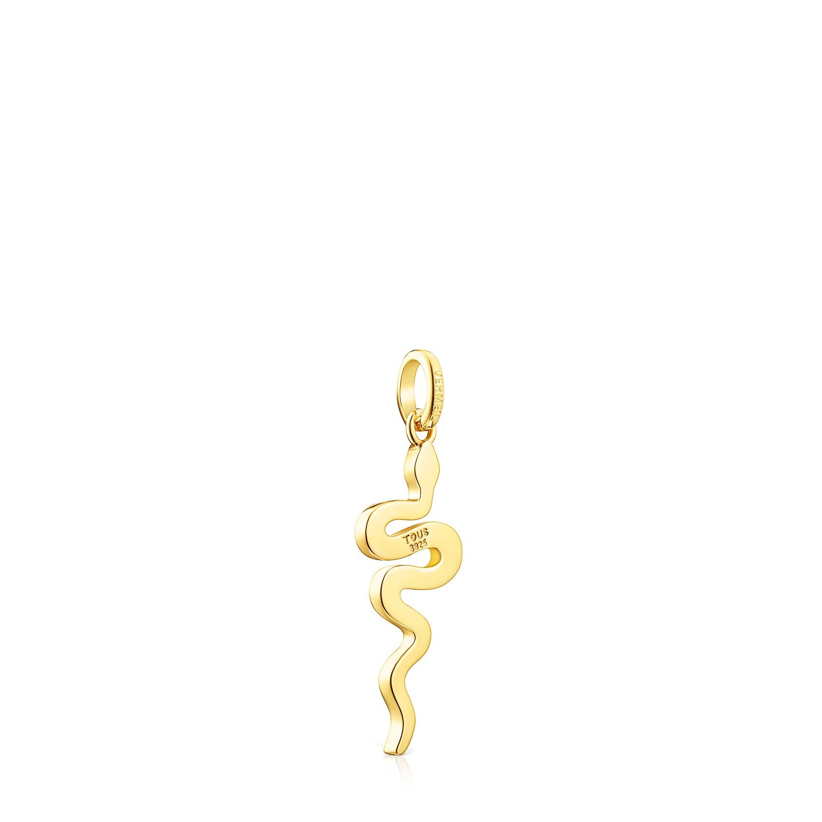18K gold vermeil Fragile Nature snake Pendant