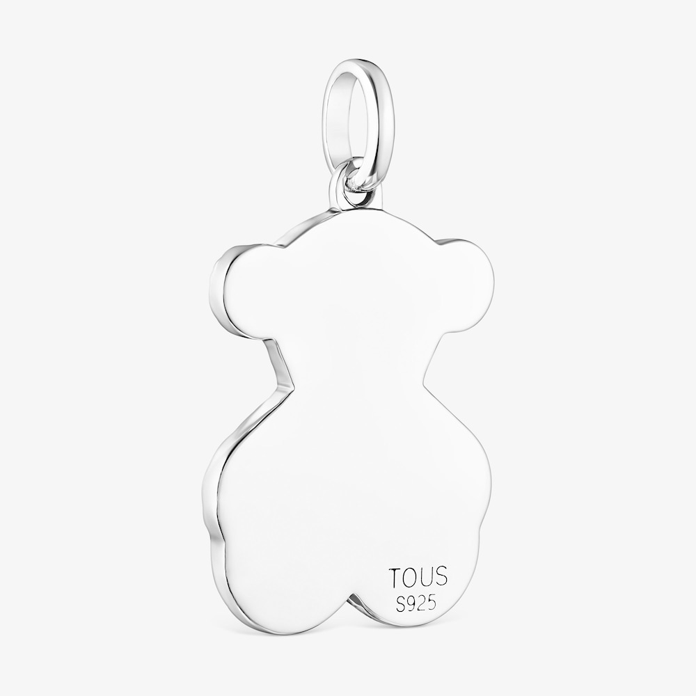 Pingente grande Fragile Nature em Prata oxidada