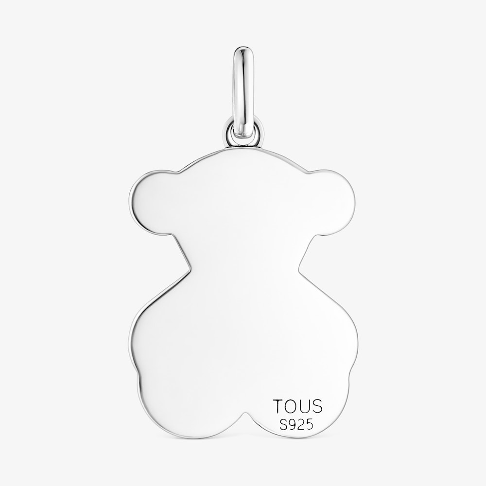 Pingente grande Fragile Nature em Prata oxidada