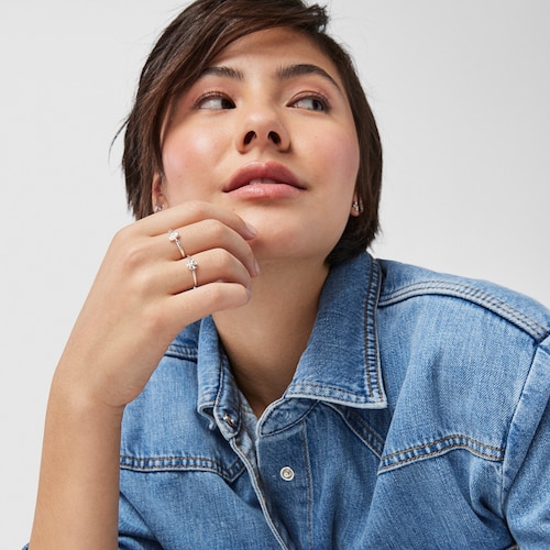 Anel Fragile Nature serpente em Prata