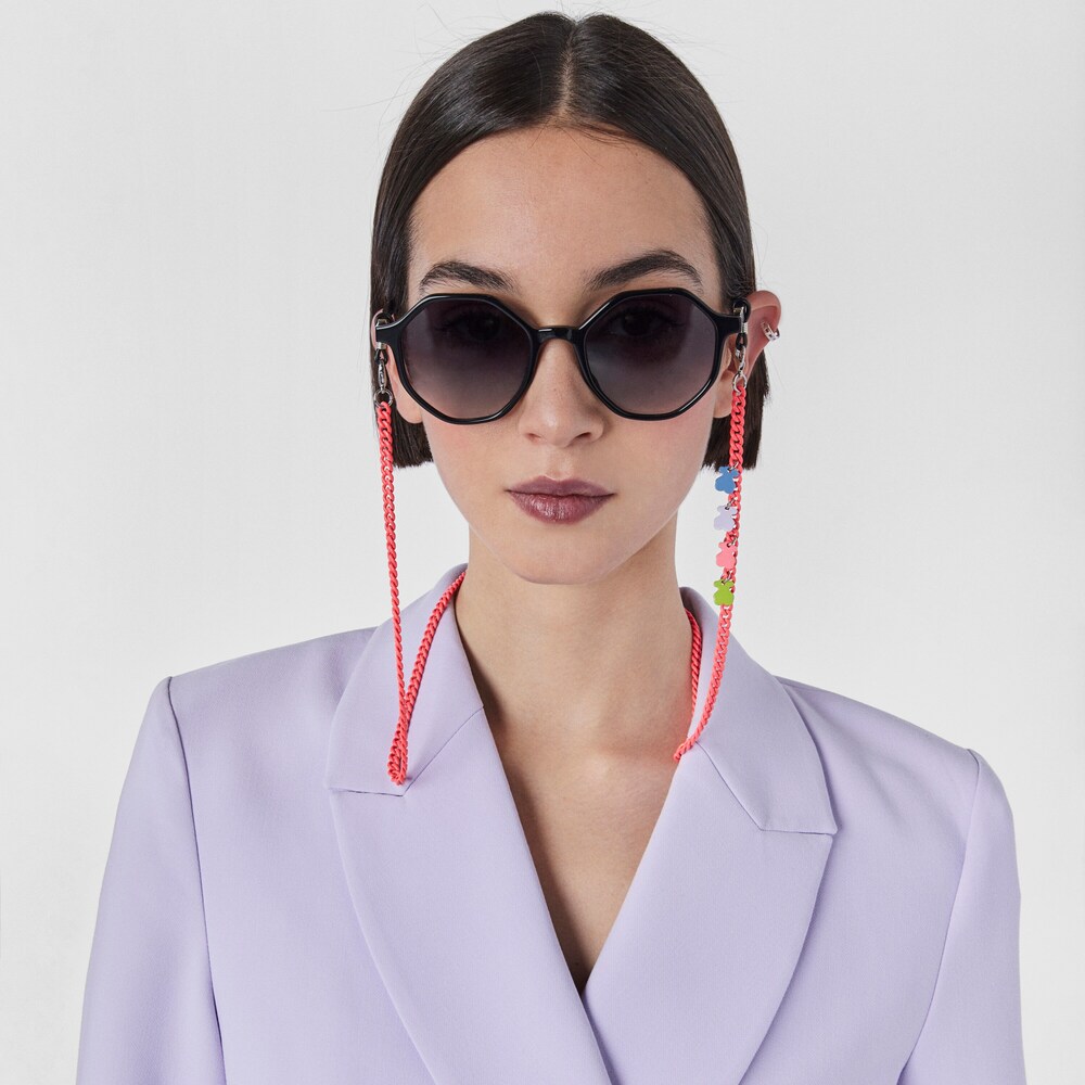 Cadena para mascarilla y gafas rosa Bears Chain