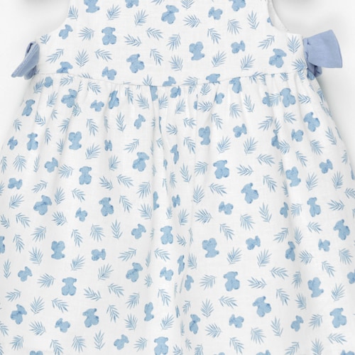 Vestido S/M de corte evasé Blue Azul