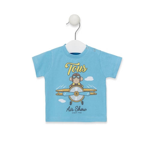 Samarreta Casual Blau Cel