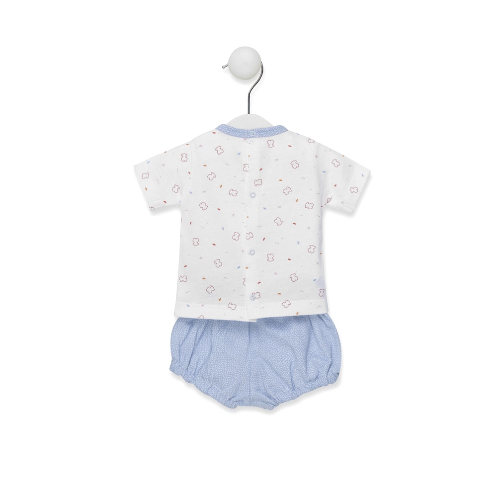 Conjunto de camisola e culotes Chill Azul Celeste