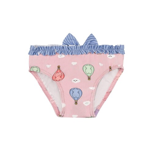 Ba&ntilde;ador culet&iacute;n con volantes Globo Rosa image number 0