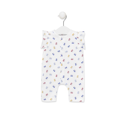 Mono bombacho Half Bear Blanco