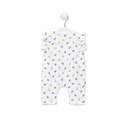 Mono bombacho Half Bear Blanco