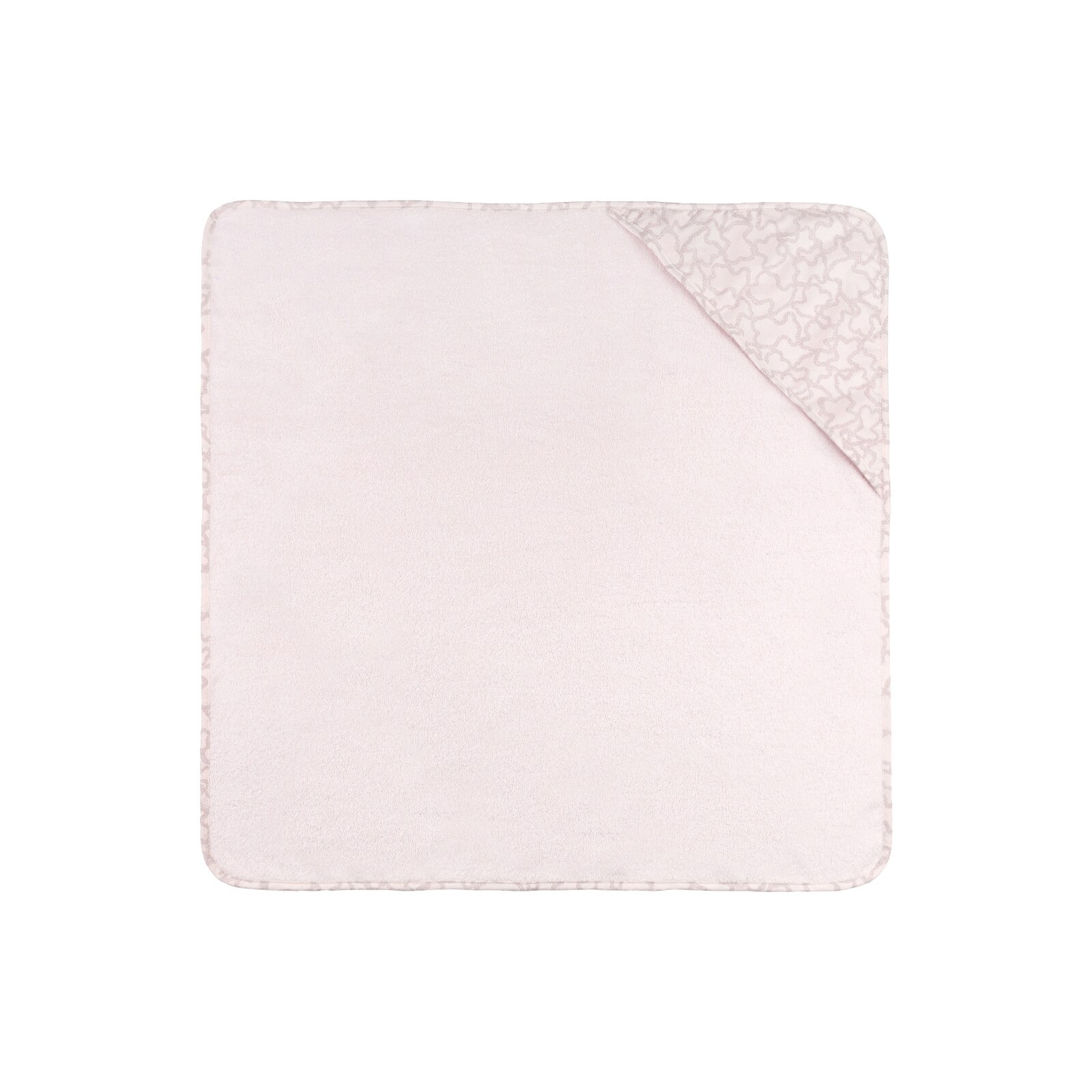 Hooded bath towel in Kaos Pink