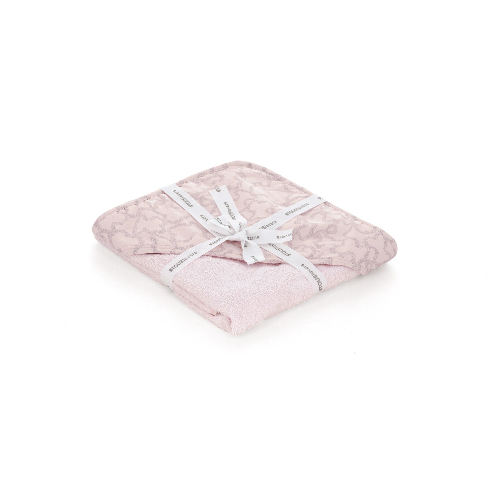 Hooded bath towel in Kaos Pink