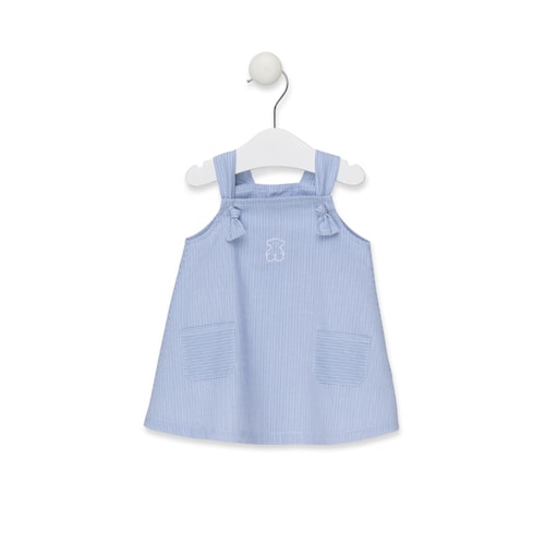 Vestido tirantes Strip Azul Celeste