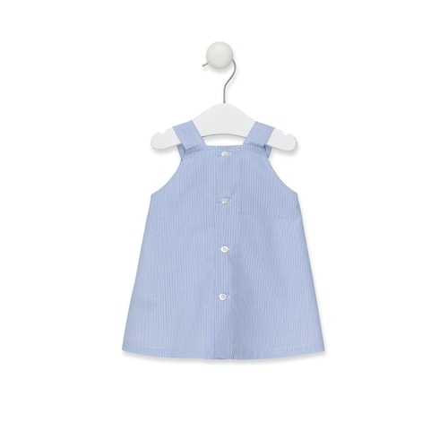 Vestido tirantes Strip Azul Celeste