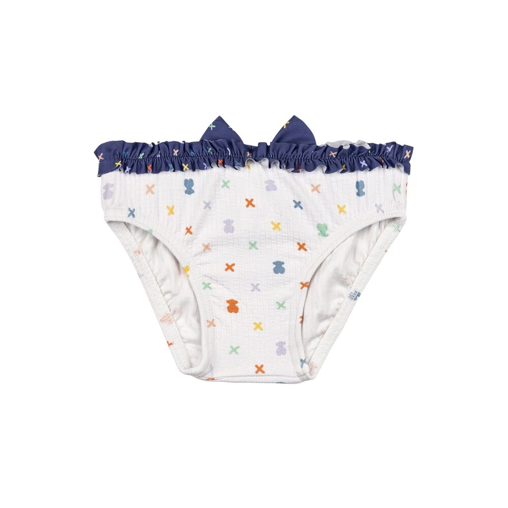 Ba&ntilde;ador culet&iacute;n con volantes XSwim Blanco