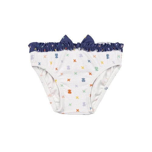 Ba&ntilde;ador culet&iacute;n con volantes XSwim Blanco