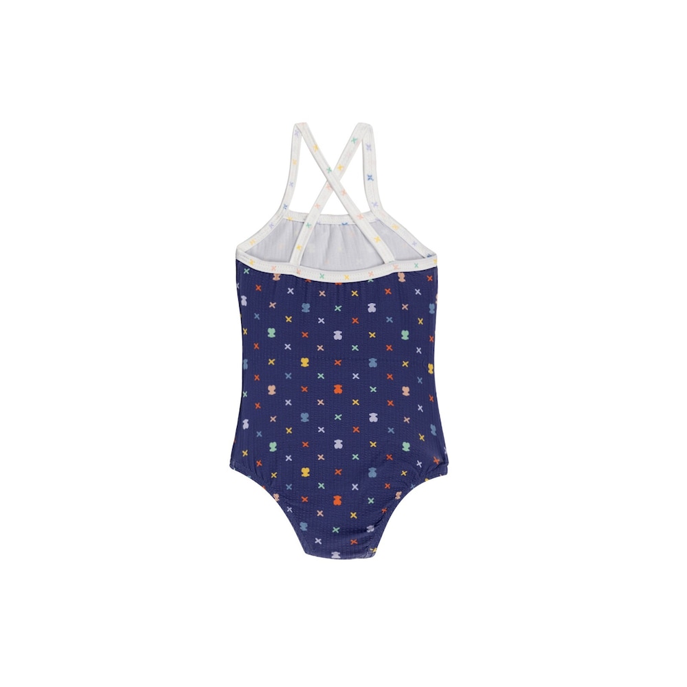 Fato de banho de menina de al&ccedil;as XSwim Azul Marinho