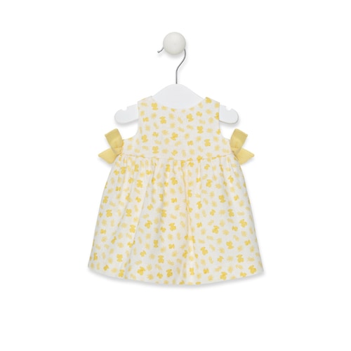 Vestido S/M de tall evasé Yelow Groc
