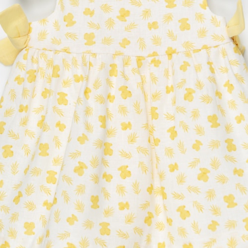 Vestido S/M de tall evasé Yelow Groc